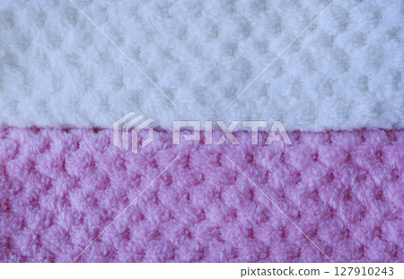 Background of colorful towels. Several soft terry towels. Background of colorful towels. Several soft terry towels. 127910243