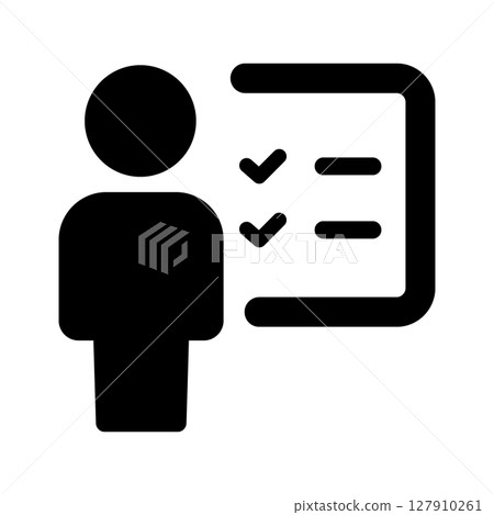 Seminar, training icon 127910261