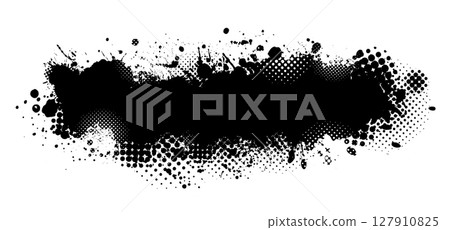 Splatter Paint Texture . Black Spray Blot of Ink. Place illustration Over any Object to Create Grungy Effect . hand drawn. Not AI, Vector Splatter Paint Texture . Black Spray Blot of Ink. Place illustration Over any Object to Create Grungy Effect . hand drawn. Not AI, Vector 127910825