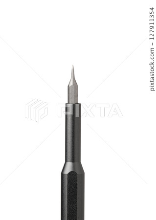 Iron bit with screwdriver on Isolated on white background 127911354