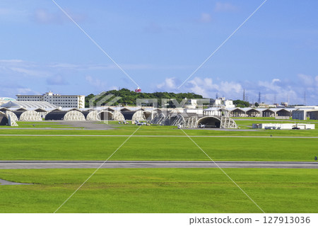 Kadena Air Base of the U.S. military in Okinawa Kadena Air Base of the U.S. military in Okinawa 127913036