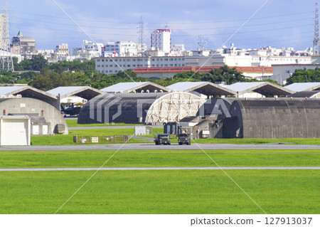 Kadena Air Base of the U.S. military in Okinawa Kadena Air Base of the U.S. military in Okinawa 127913037