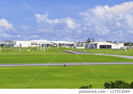 Kadena Air Base of the U.S. military in Okinawa Kadena Air Base of the U.S. military in Okinawa 127913044