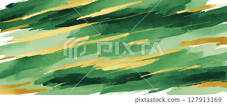 green and gold watercolor strokes green and gold watercolor strokes 127913169
