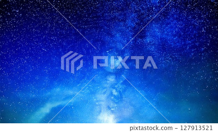 Clear night sky image, sparkling, space-like, 16:9 size, AI-generated material 127913521