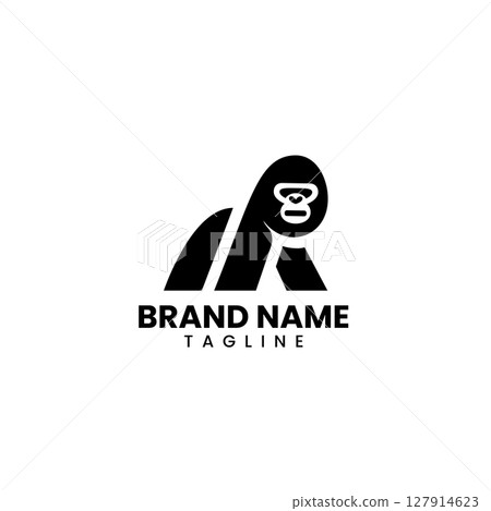 gorilla logo design vector gorilla logo design vector 127914623