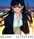 女人在屋頂上打電話 127915140