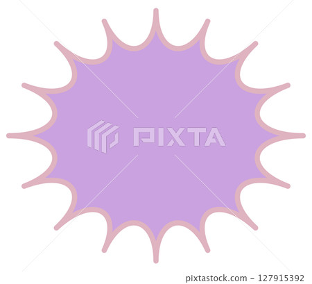 Simple speech bubble 2 purple 127915392