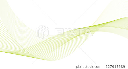 曲線波浪圖案背景黃綠色混合向量 127915689