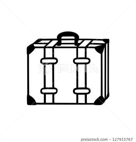 Illustration material of a simple travel bag 127915767