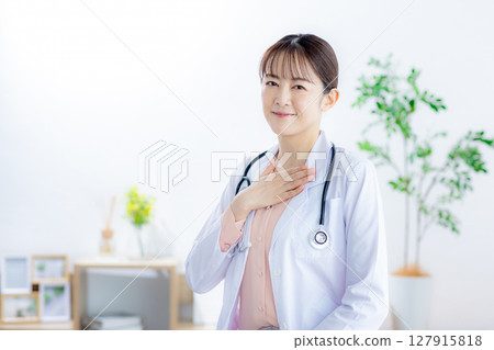 Female doctor to see Female doctor to see 127915818