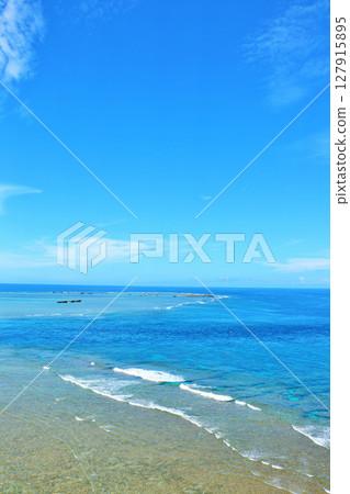 從沖繩宮古島東平安的海景 從沖繩宮古島東平安的海景 127915895
