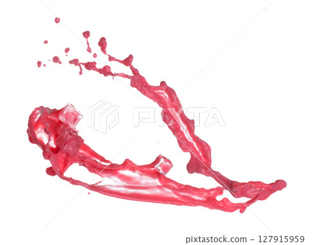 Red tomato strawberry juice pour set water shape form, Red blood wave fall in air. Abstract cloud fly, Red Wine colored splash spill in Air. White background Isolated high speed shutter, freeze motion Red tomato strawberry juice pour set water shape form, Red blood wave fall in air. Abstract cloud fly, Red Wine colored splash spill in Air. White background Isolated high speed shutter, freeze motion 127915959