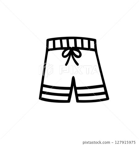 簡單的泳衣插圖素材 127915975