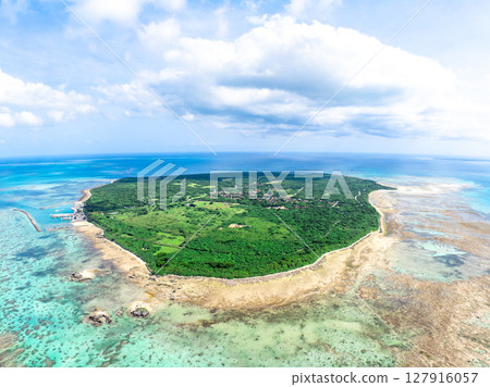 竹富島(沖繩縣竹富町)*北端 竹富島(沖繩縣竹富町)*北端 127916057