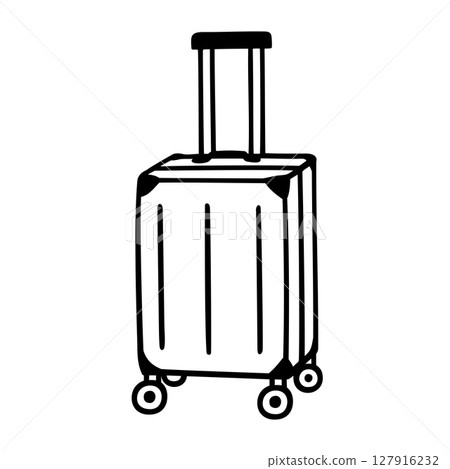 Simple suitcase illustration material Simple suitcase illustration material 127916232