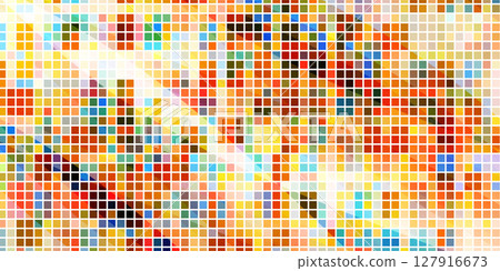 多彩方形日本圖案背景 127916673