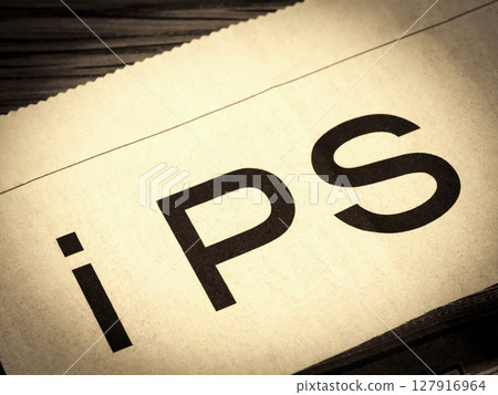 News headline with "iPS" written on it 127916964