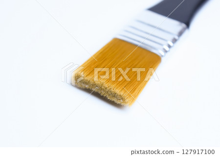 single paintbrush isolated on white background, object for art work 127917100