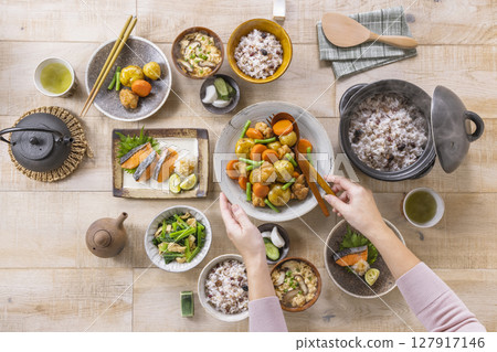 每日餐點:炸馬鈴薯條 每日餐點:炸馬鈴薯條 127917146