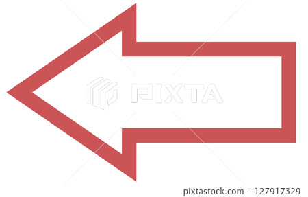 簡單箭頭 1，框架，紅色 127917329