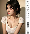美麗的女人肖像 127917393