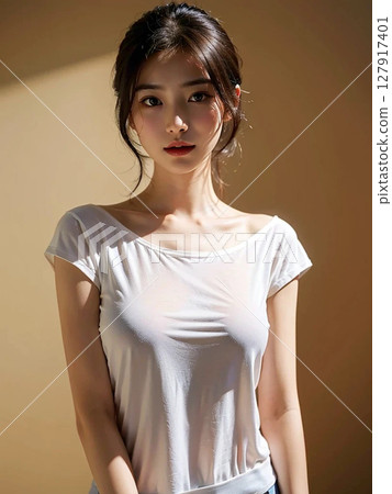 美麗的女人肖像 127917401
