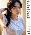 美麗的女人肖像 127917403