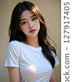 美麗的女人肖像 127917405
