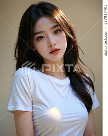 Beautiful woman portrait 127917405