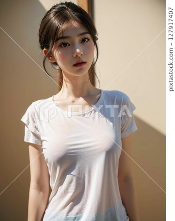 Beautiful woman portrait 127917407