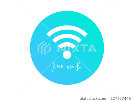 Emerald green stylish free wifi symbol illustration pictogram Emerald green stylish free wifi symbol illustration pictogram 127917446