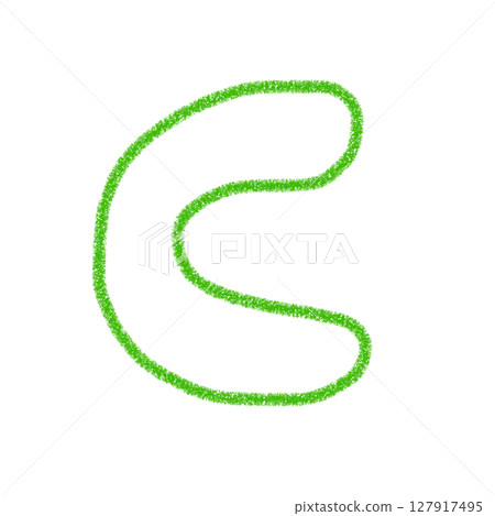 字母C 手寫字母 可愛 材質 綠色 插圖 材質 圖示 蠟筆風格 字母C 手寫字母 可愛 材質 綠色 插圖 材質 圖示 蠟筆風格 127917495