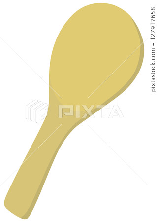 木製飯匙插畫向量素材 木製飯匙插畫向量素材 127917658