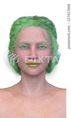 女人的臉的特寫 女人的臉的特寫 127917666