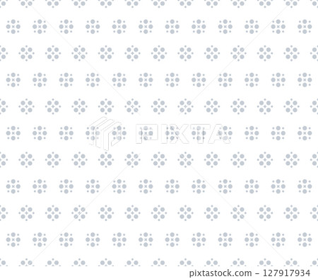 Flower geometric pattern. Seamless vector background. White and gray ornament. Ornament for fabric, wallpaper, packaging. Decorative print 127917934