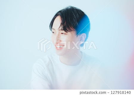Natural Smile - A clean-cut portrait of a man in his 20s Natural Smile - A clean-cut portrait of a man in his 20s 127918140