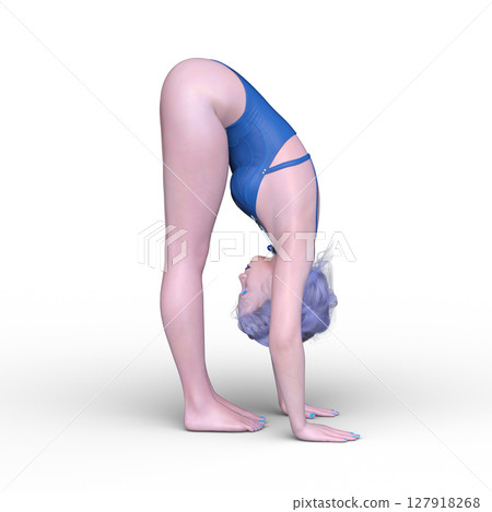 A woman in a bathing suit 127918268