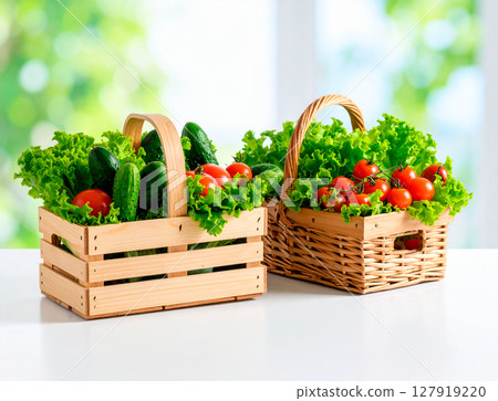 白色書桌上木籃裡的蔬菜 白色書桌上木籃裡的蔬菜 127919220