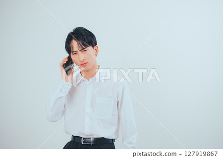 韓式商務手機場景x簡約白 127919867