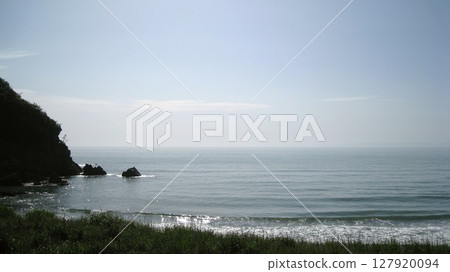 Coastal scenery surrounded by capes Coastal scenery surrounded by capes 127920094