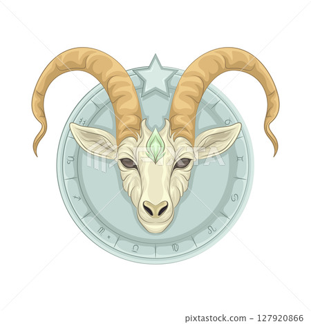Illustration of Capricorn Illustration of Capricorn 127920866