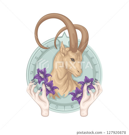 Illustration of Capricorn  127920878