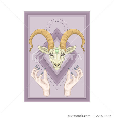 Illustration of Capricorn  127920886