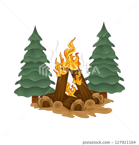 Illustration of Bonfire   127921104