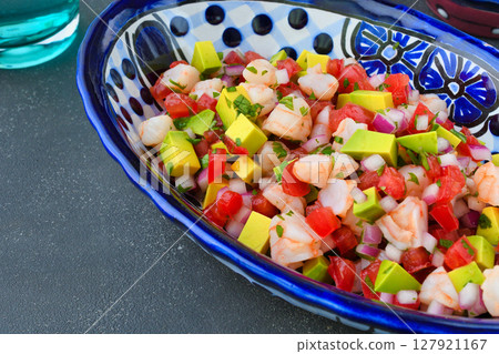 蝦子酸橘汁醃魚(墨西哥) 蝦子酸橘汁醃魚(墨西哥) 127921167