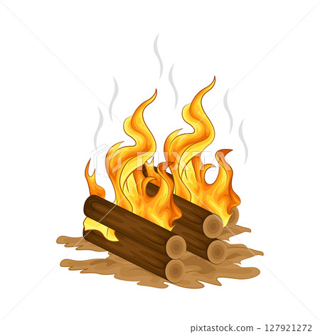 Illustration of Bonfire Illustration of Bonfire 127921272