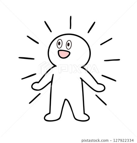 Sparkling stick figures 127922334