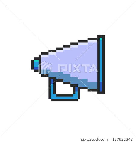 Pixel art Director Megaphone game asset design 127922348