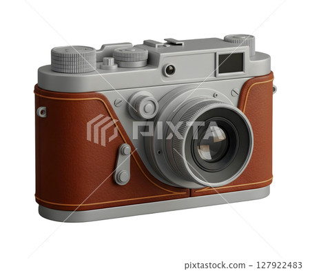 Vintage Film Camera Minimalist 3D Rendering in a Soft And Smooth Renderer Vintage Film Camera Minimalist 3D Rendering in a Soft And Smooth Renderer 127922483